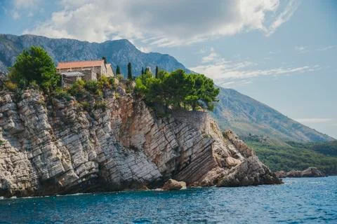 House in the mountains Stock Photos