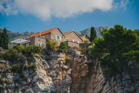 House in the mountains Stock Photos