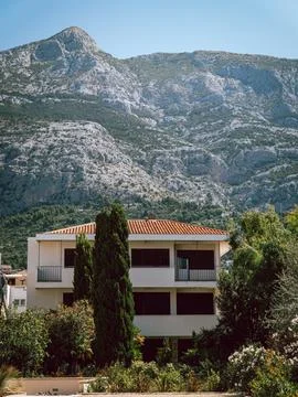 House in the mountains Stock Photos