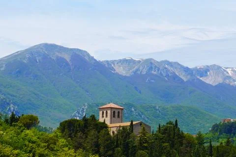 House in the mountains. 스톡 사진