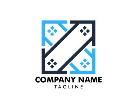 House Moving Logo Design Template Stock Illustration