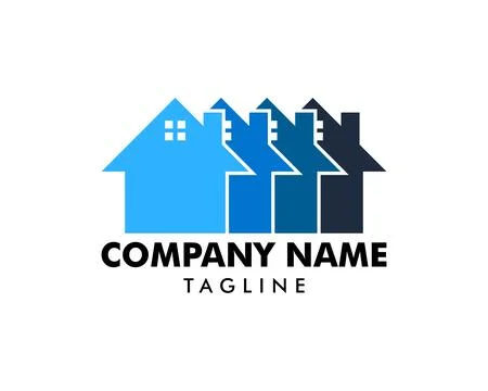 House Moving Logo Design Template Stock Illustration