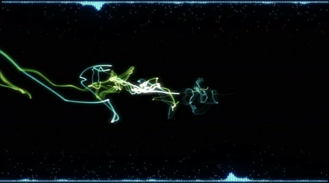 House music equalizer of colored lines Stock Footage 63158337