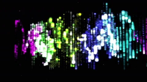 House music equalizer of colored lines Stock Footage 63158943