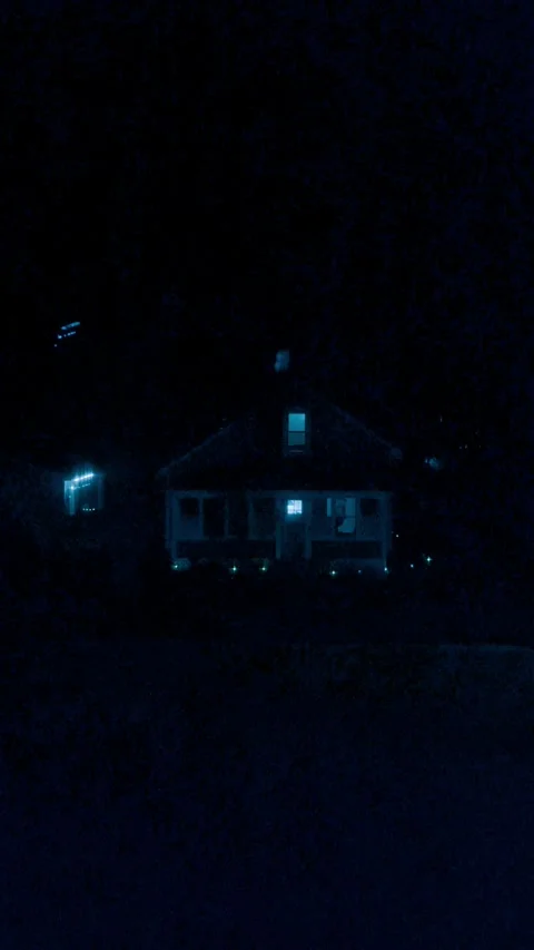 House at night Stock Footage 279520931