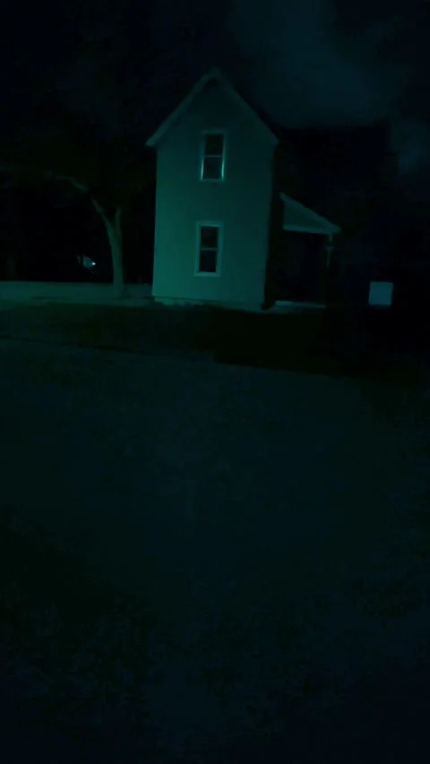 House at night Stock Footage 279521493