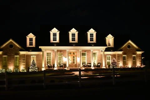 House at night Stock Photos