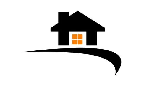 House Nomad Logo Design Template Vector Illustrazione stock