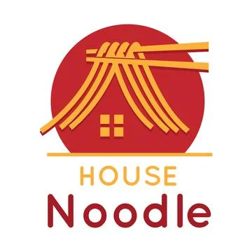 House Noodle Stock Illustration