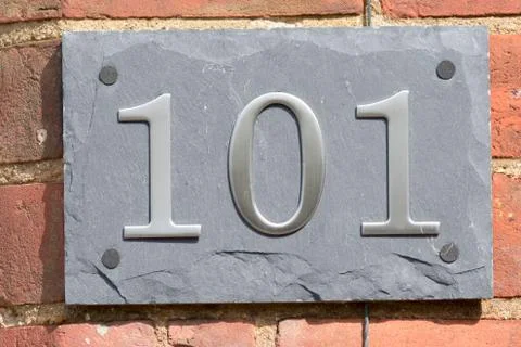 House number 101 Stock Photos