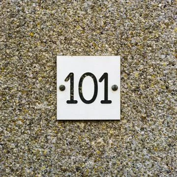 House number 101 Stock Photos