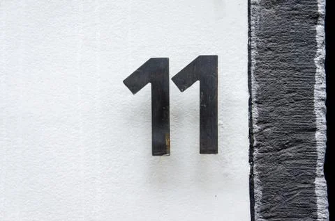 House number  11 Foto stock