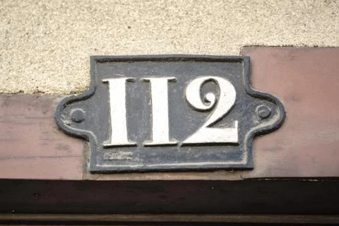 House number 112 Stock Photos