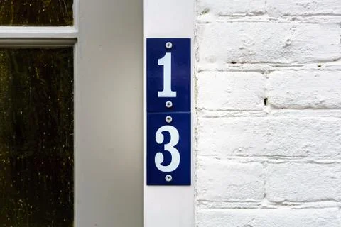 House number  13 Stock Photos