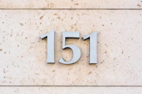 House number 151 Stock Photos