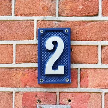 House number 2 Stock Photos