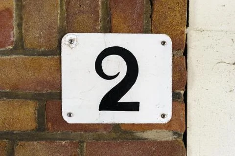 House number 2 Stock Photos
