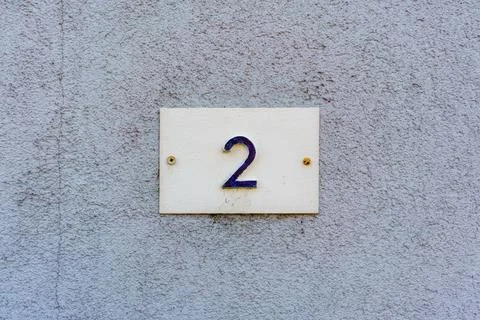 House number 2 Stock Photos
