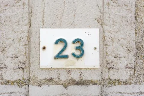 House number 23 Stock Photos