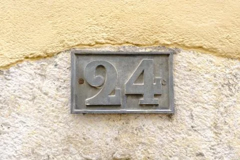House number 24 Stock Photos