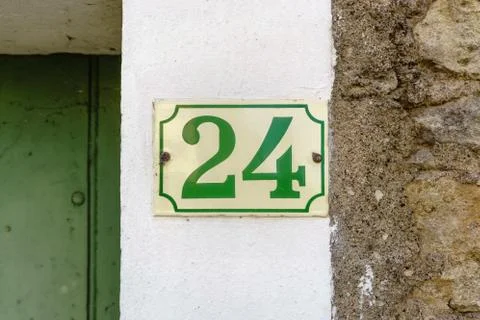 House number 24 Stock Photos