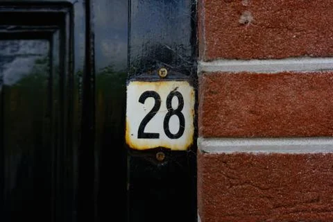 House number  28 Stock Photos