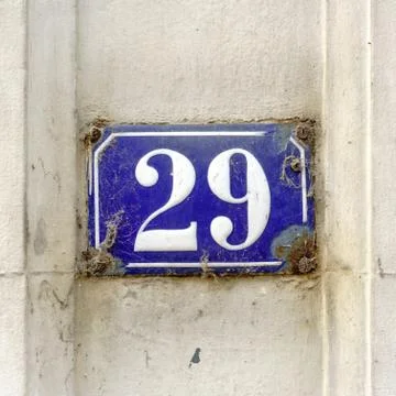 House number 29 Stock Photos