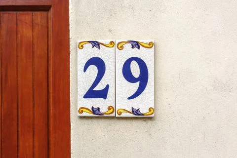 House number 29 Stock Photos
