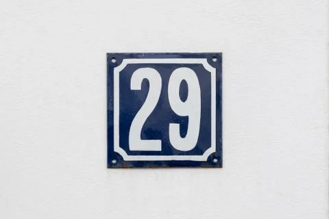 House Number 29 Stock Photos