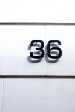 House number 36 Stock Illustration