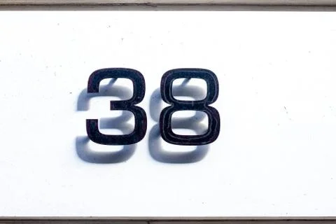 House number 38 Stock Illustration