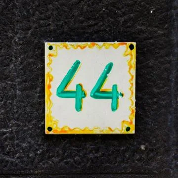House number  44 Stock Photos