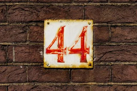 House number  44 Stock Photos