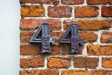 House number 44 Stock Photos