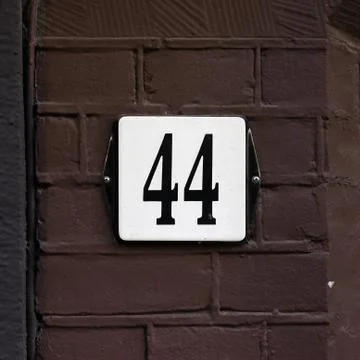 House number  44 Stock Photos