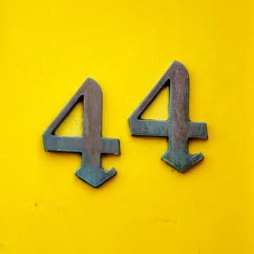 House number  44 Stock Photos