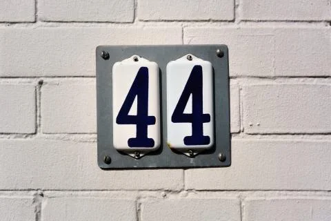 House number  44 Stock Photos
