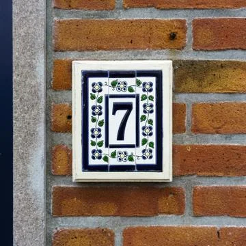 House number  7 Stock Photos