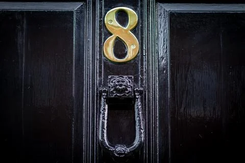 House number 8 Stock Photos