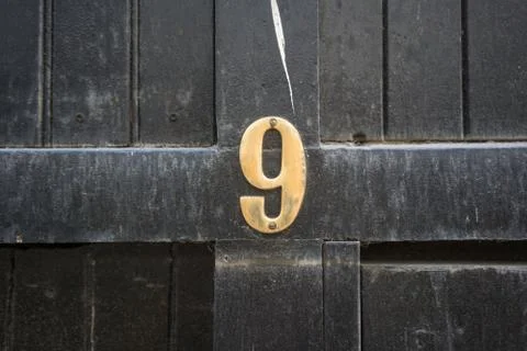 House number  9 Stock Photos