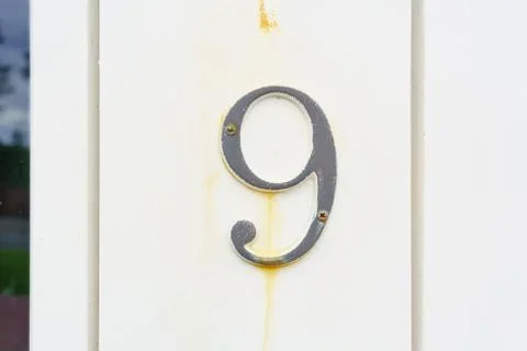 House number  9 Stock Photos