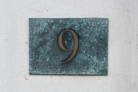 House Number 9 Stock Photos