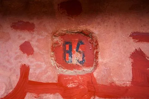 House number eighty five (85) Stock Photos