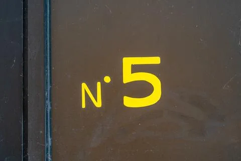 House number five (5) Stock Photos