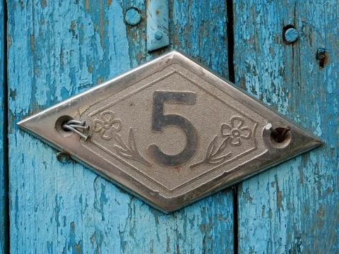 House number five Stock Photos