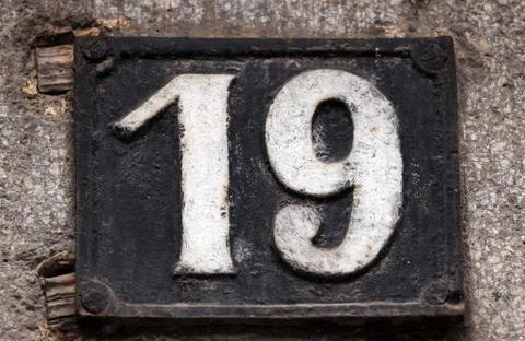 House number Foto stock