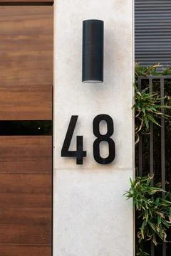 House number as a separate element twenty-four Foto stock