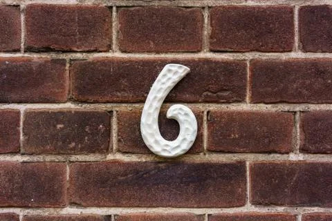 House number6 Stock Photos
