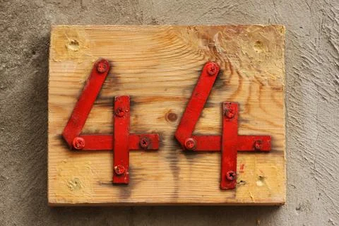 House numbers Foto stock