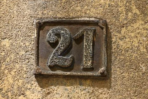House numbers Foto stock